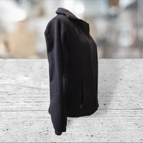 Columbia black zippered fleece jacket size M - Picture 12 of 15